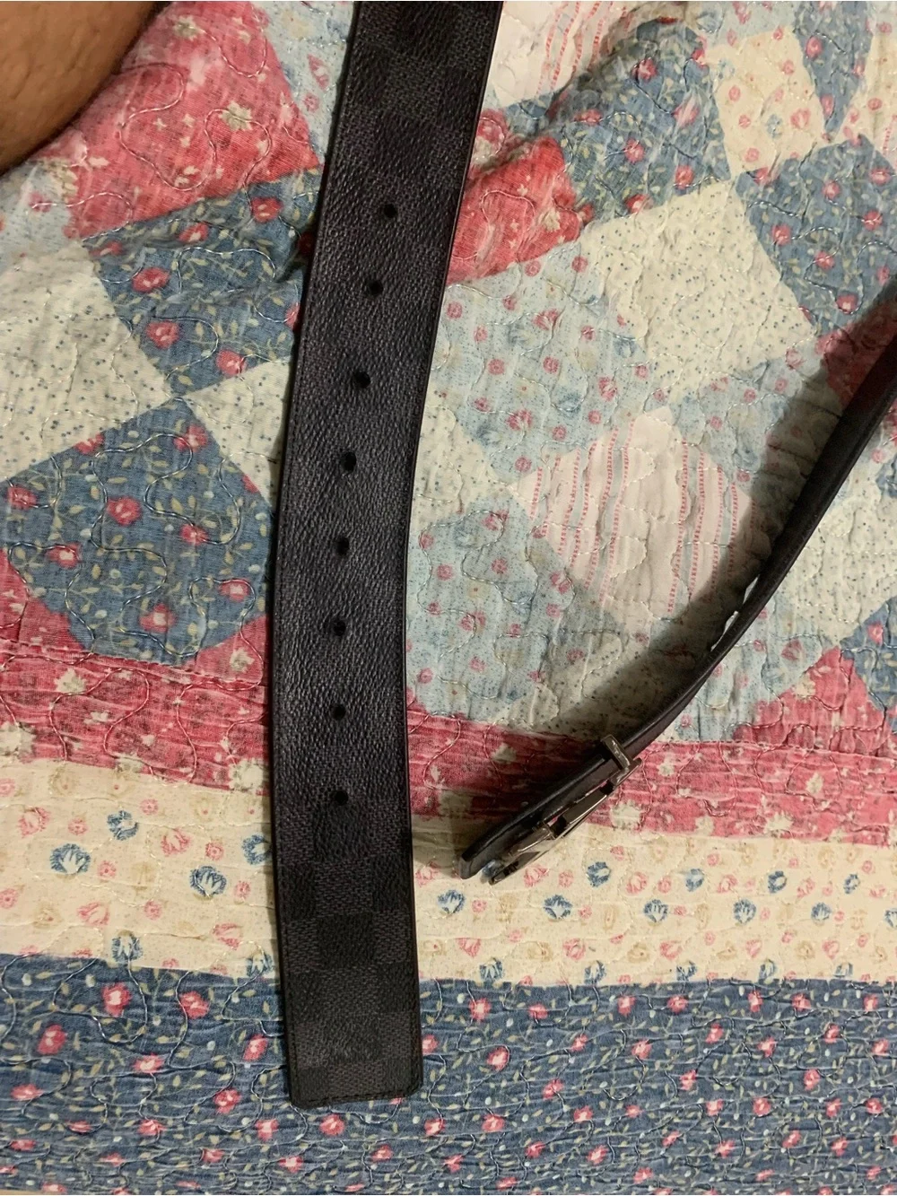 Louis Vuitton Damier Graphite Reversible Belt Size 110/44